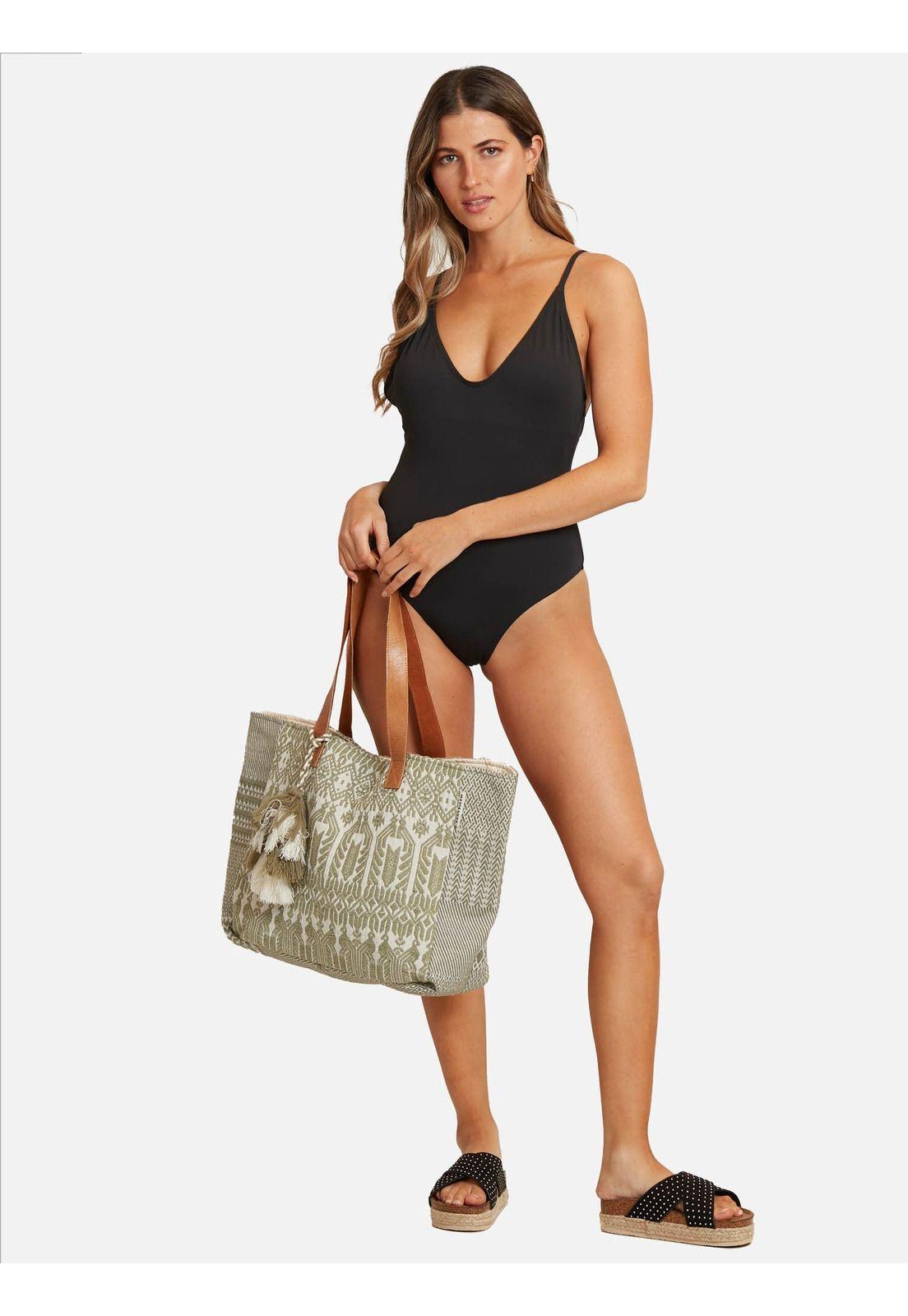 Traje De Baño Entero Black Swimsuit Mujer Negro Maui And Sons-3