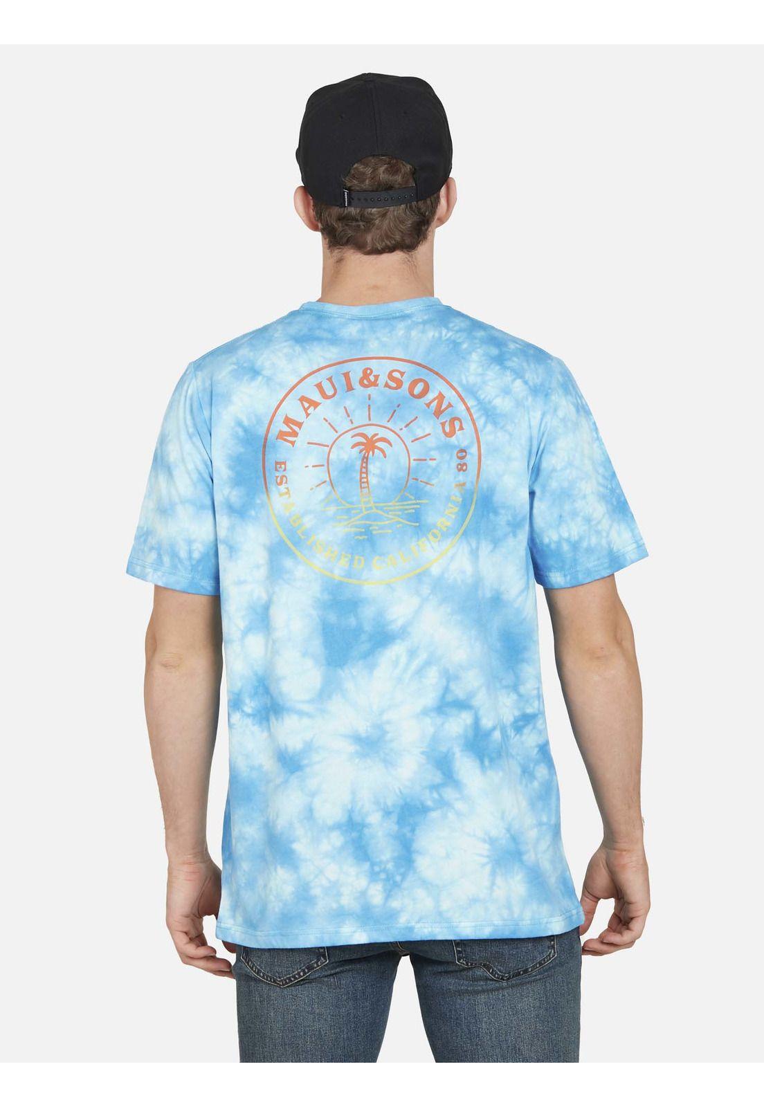 Polera GRADIENT ESTABLISHED CALIFORNIA Hombre Multicolor Maui and Sons-1