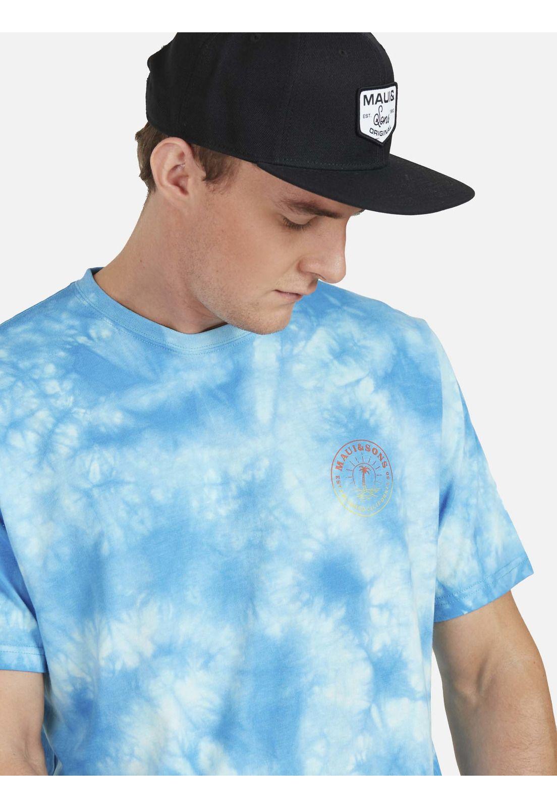 Polera GRADIENT ESTABLISHED CALIFORNIA Hombre Multicolor Maui and Sons-2