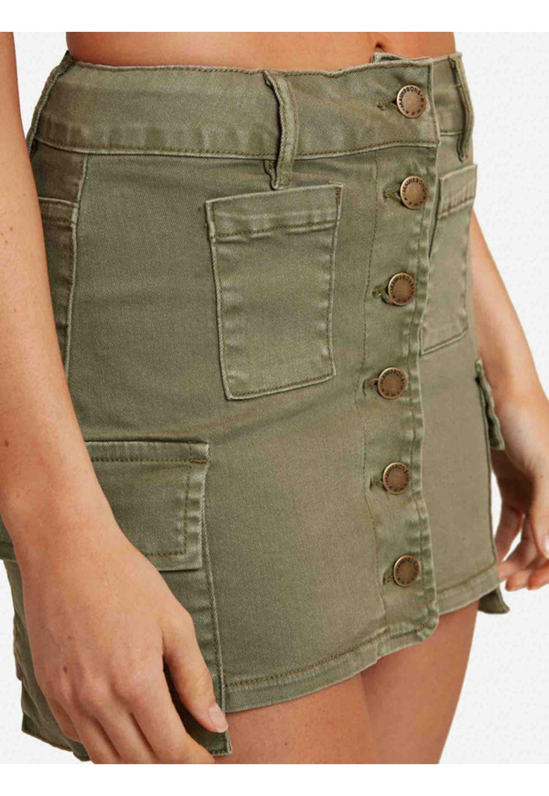 Falda Cargo Skirt Verde Mujer Maui And Sons-2