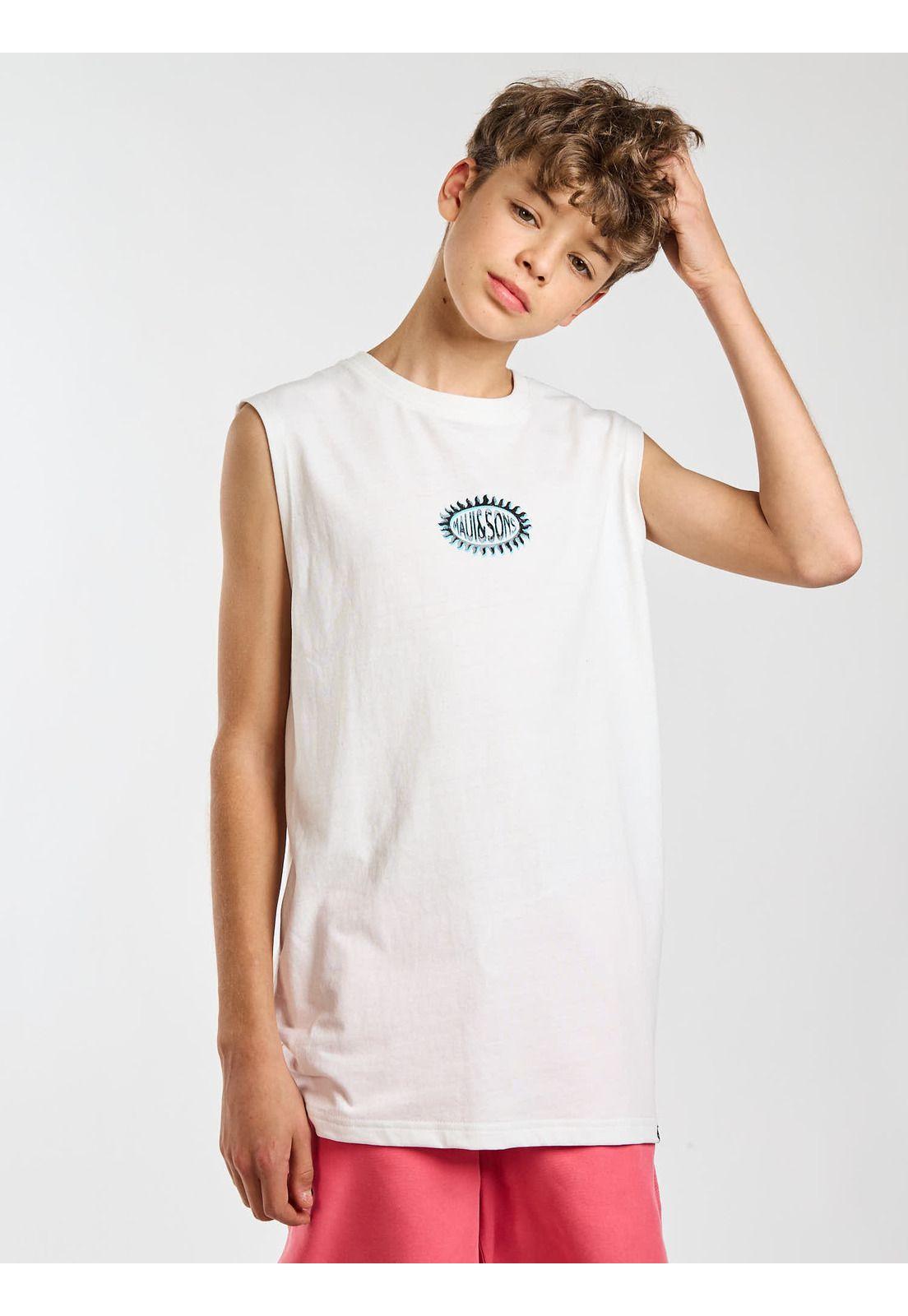 Polera SM Shoreline Blanco Infantil Maui and Sons-5