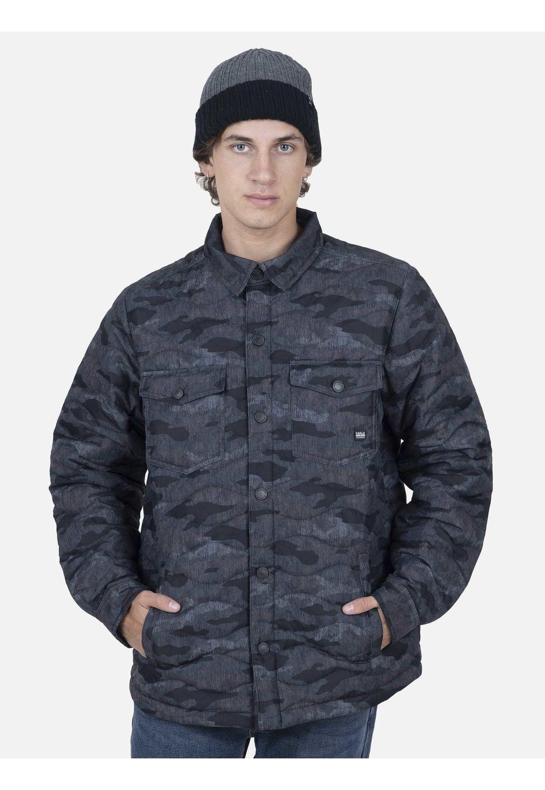 Casaca Hombre BLACK CAMO QUILTED Multicolor Maui and Sons-0