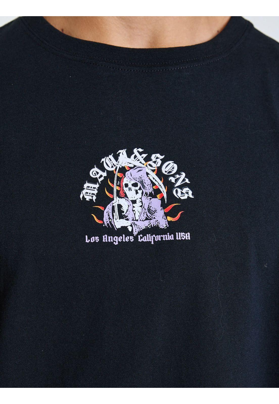 Polera MC Tribal Negro Infantil Maui and Sons-5
