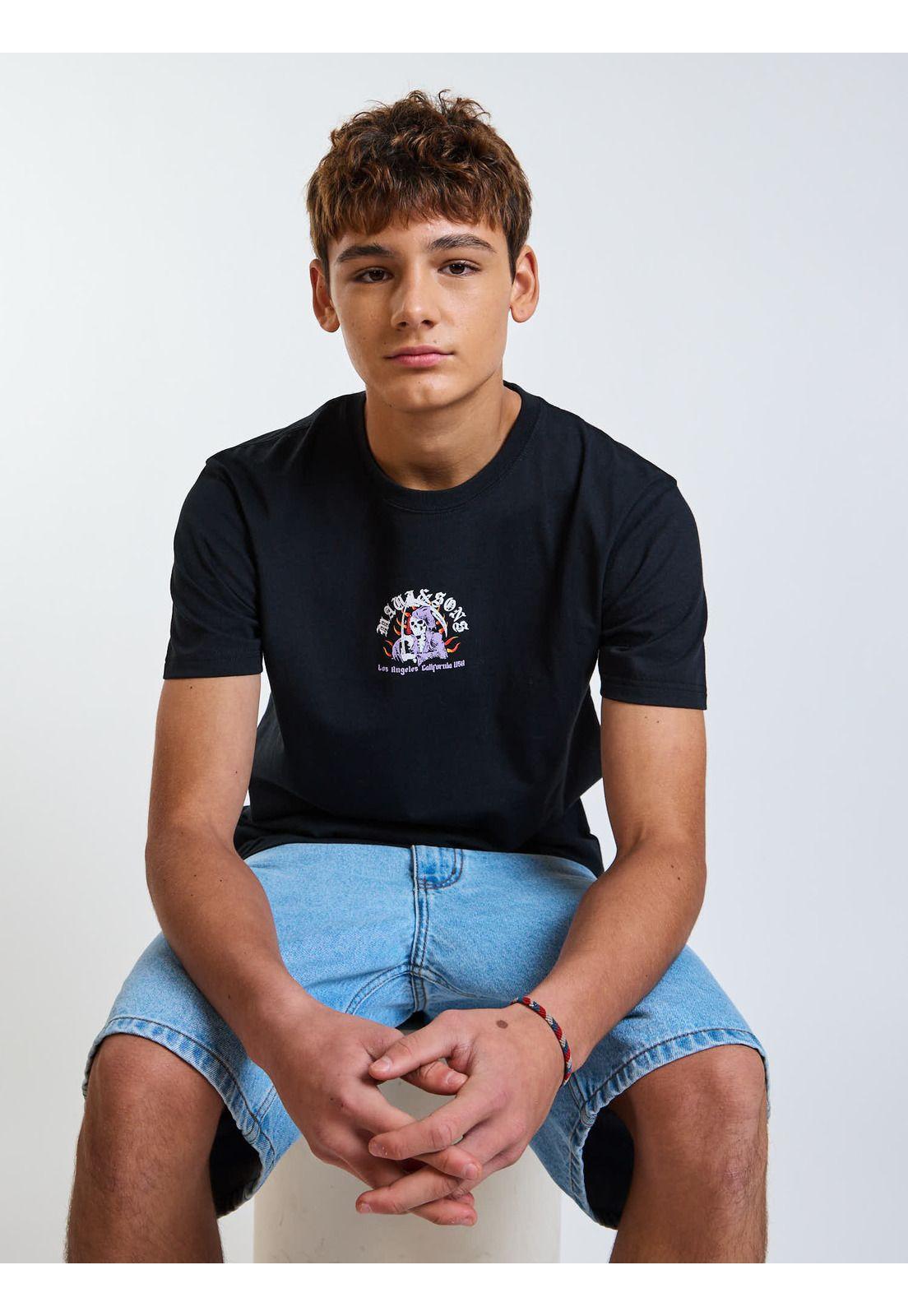 Polera MC Tribal Negro Infantil Maui and Sons-7