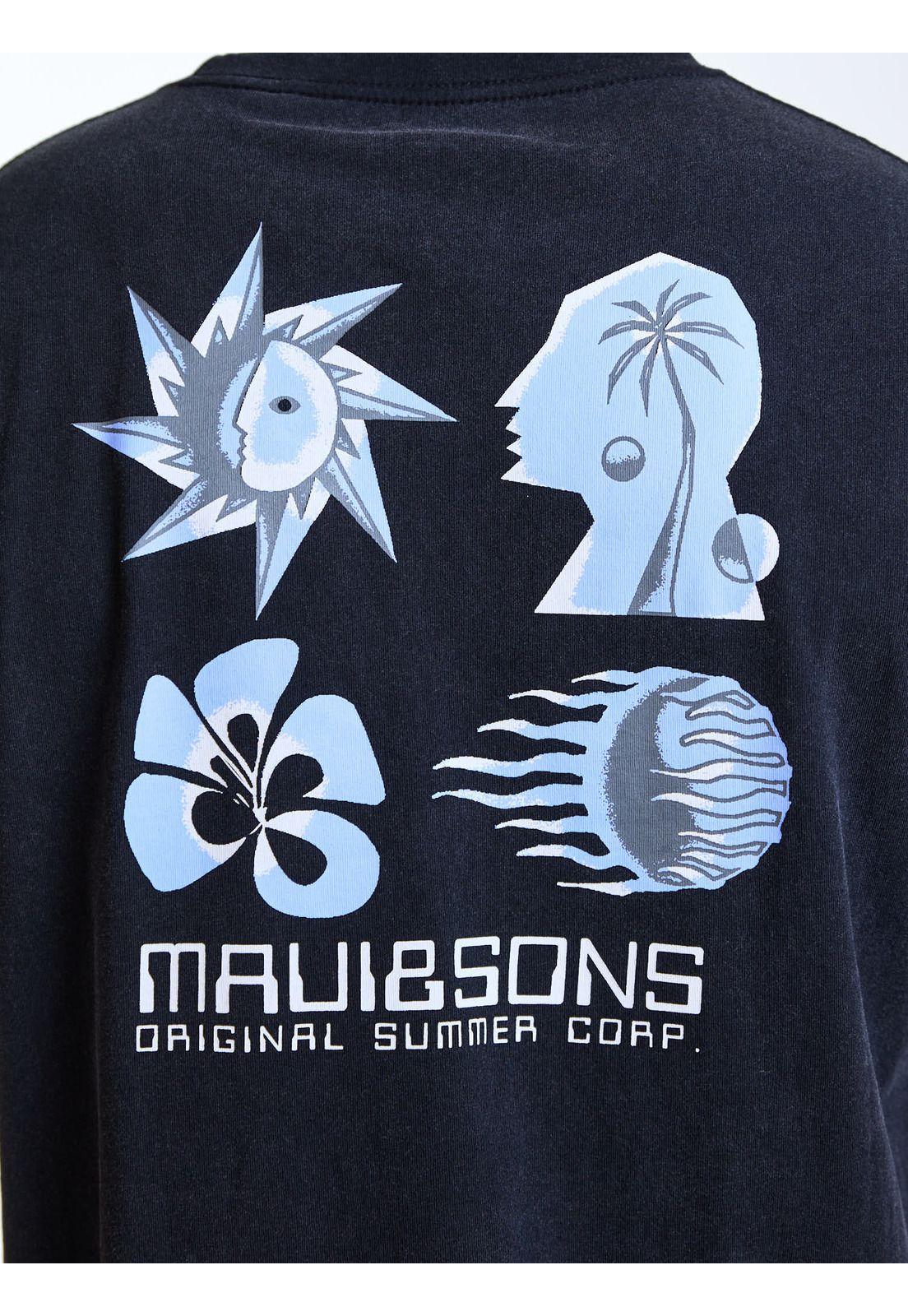 Polera MC Sun Negro Hombre Maui and Sons-3