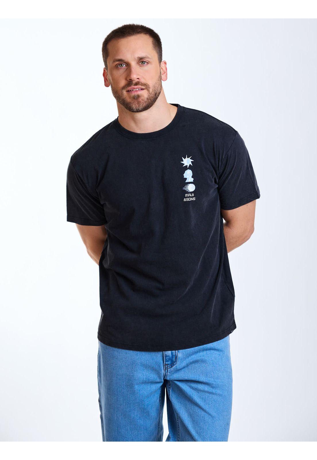 Polera MC Sun Negro Hombre Maui and Sons-6