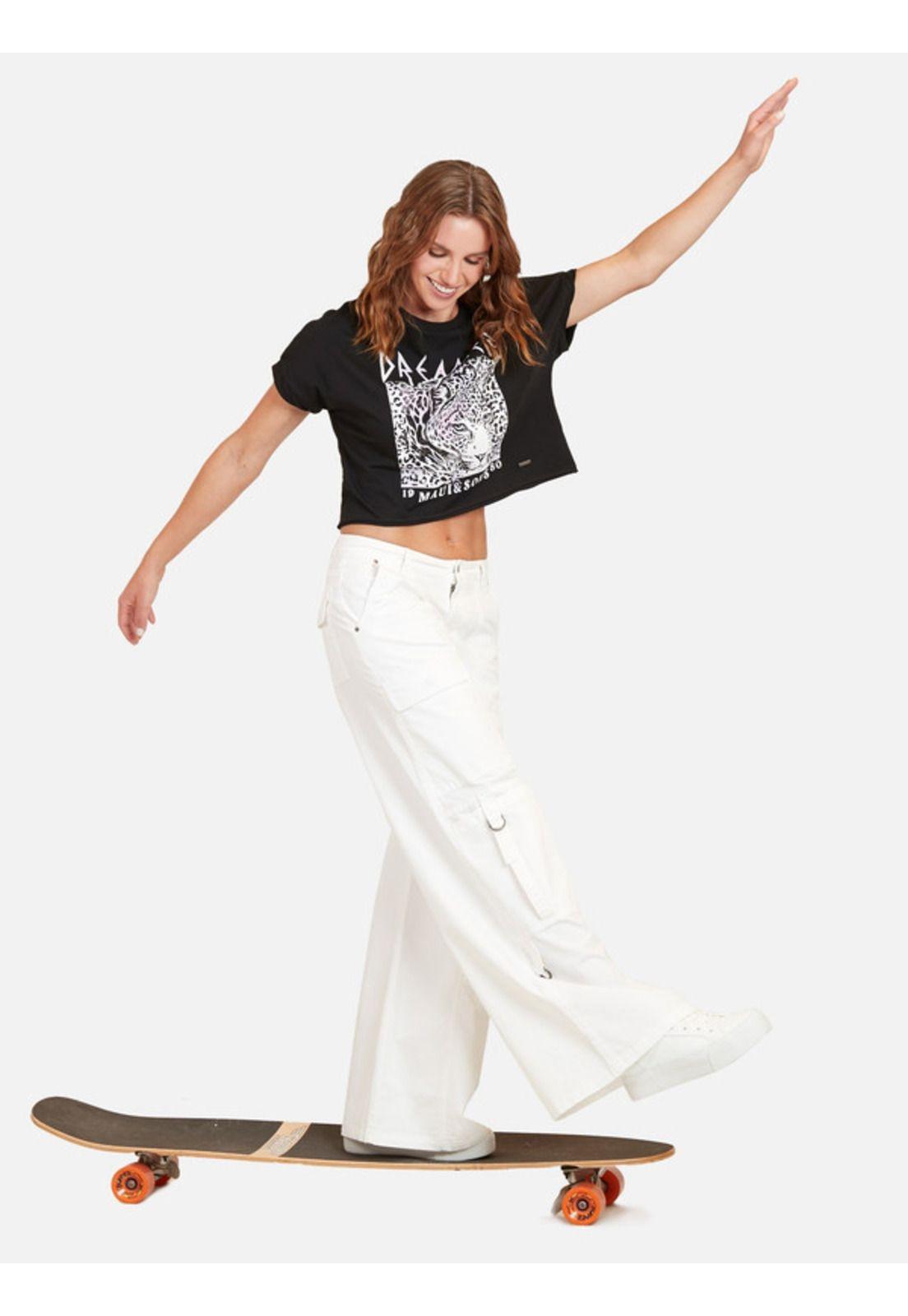 Pantalon Luia Blanco Mujer Maui and sons-3