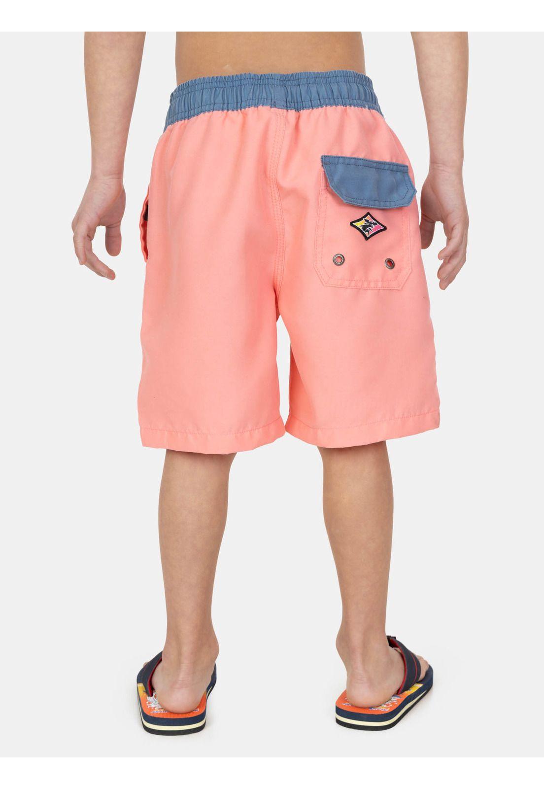 Traje De Baño Storm Naranjo Infantil Maui-1