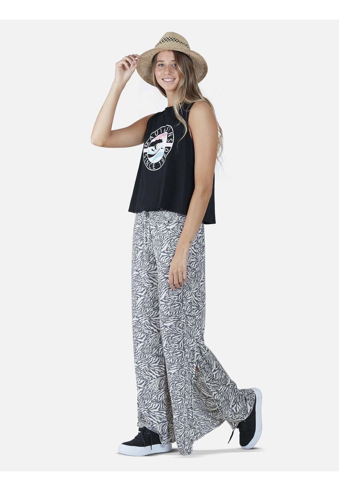 Pantalón Playero Mujer Negro 5N959-WV22 Maui And Sons-3