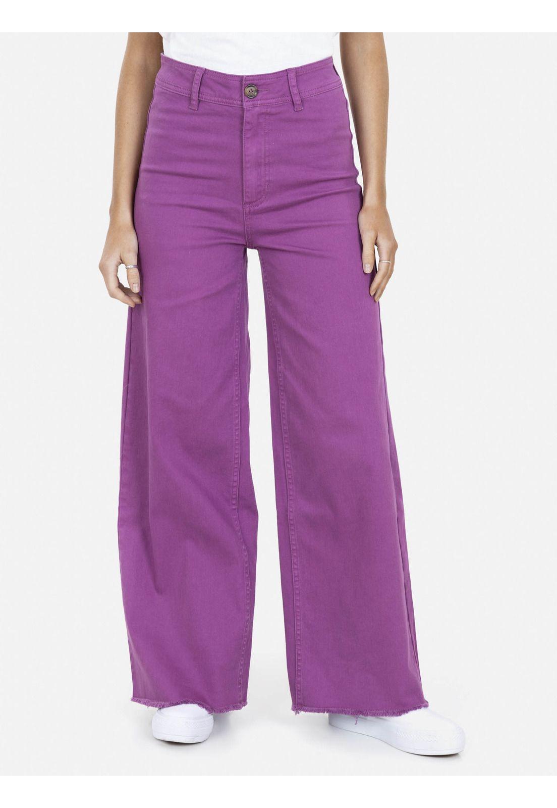 Pantalon CALID JEANS Mujer Morado Maui and Sons-0