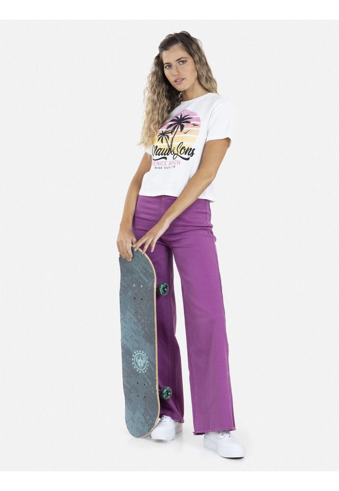 Pantalon CALID JEANS Mujer Morado Maui and Sons-3