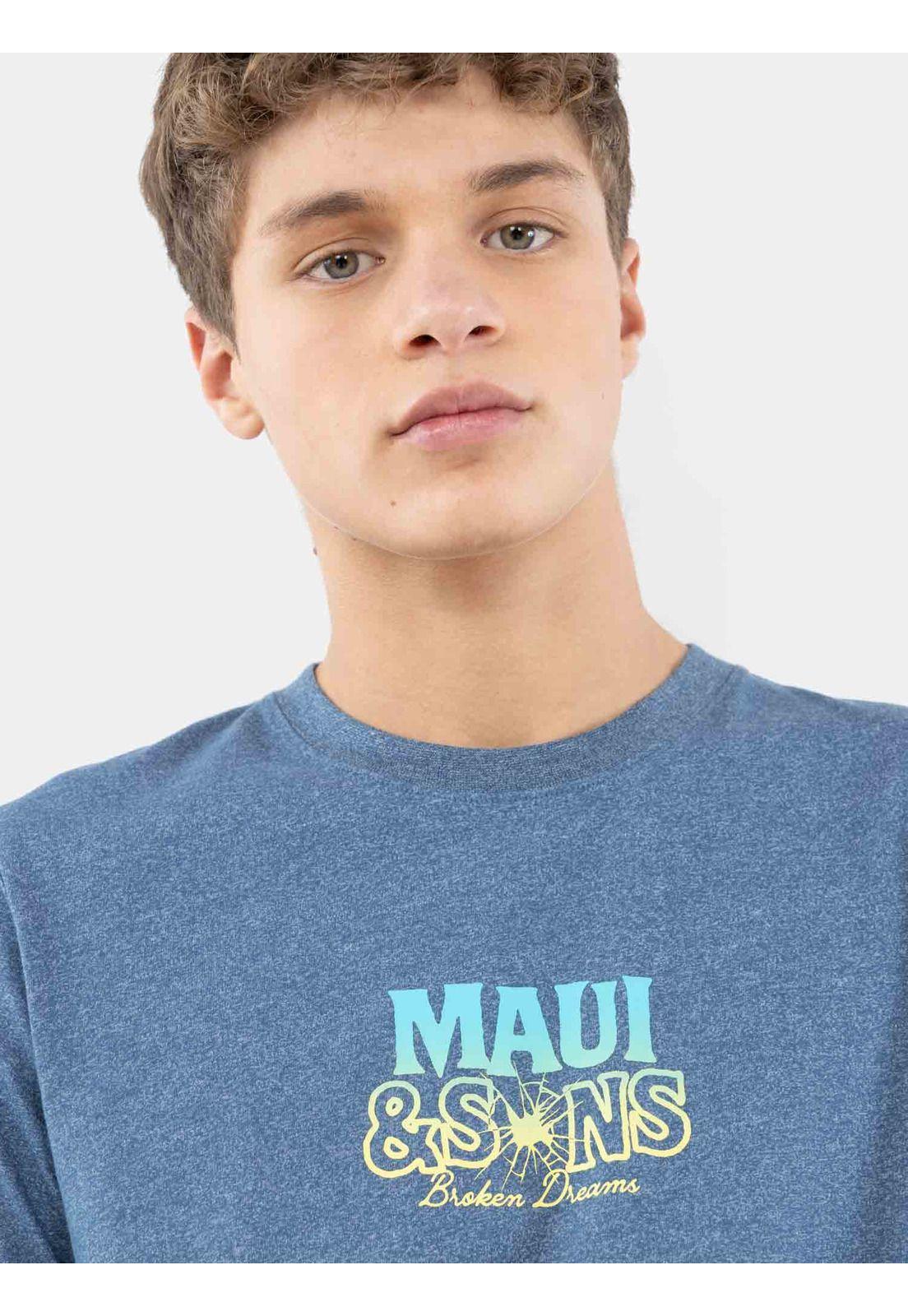 Polera MC Ride Or Die Azul Infantil Maui And Sons-3