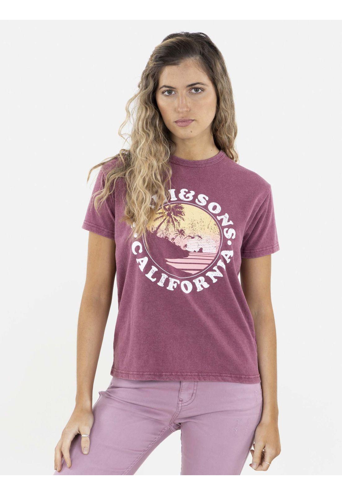 Polera ORGANGE BLUE Mujer Burdeo Maui and Sons-0