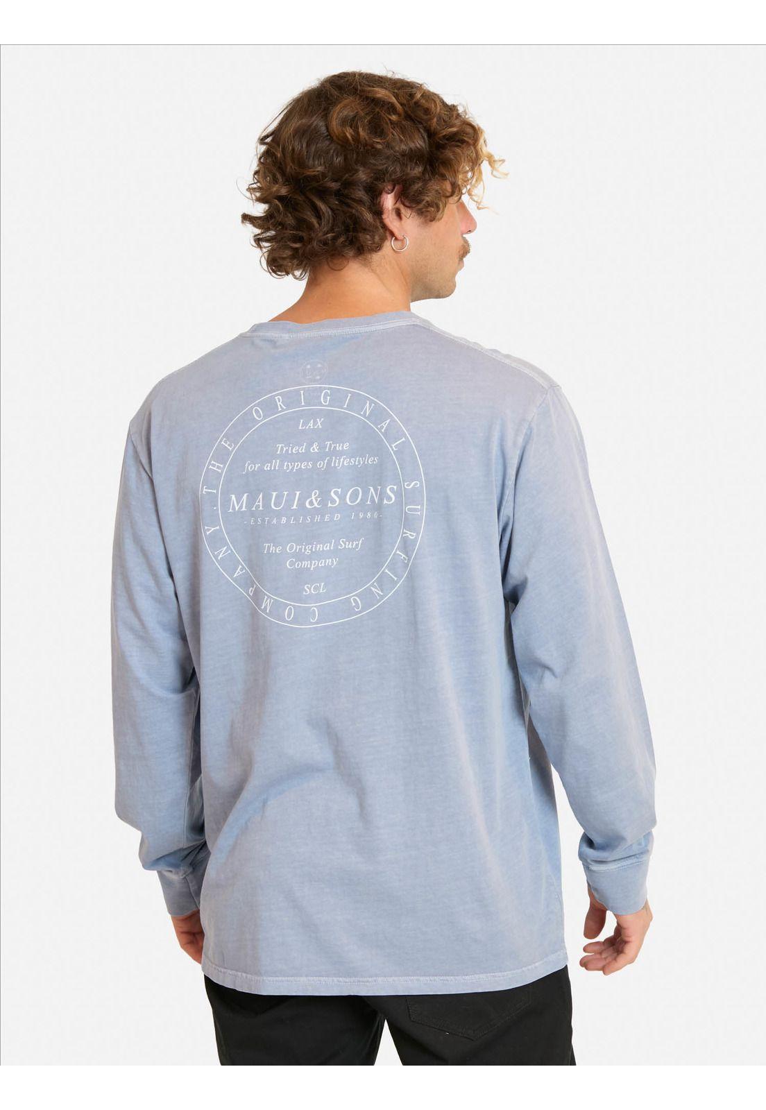 Polera ML Menoy Morado Hombre Maui And Sons-1