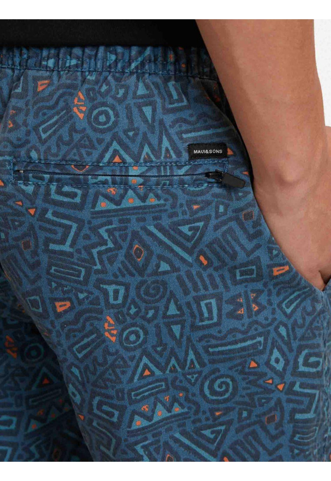Bermuda Jogger Tribal Blue Young Multicolor Maui and sons-2
