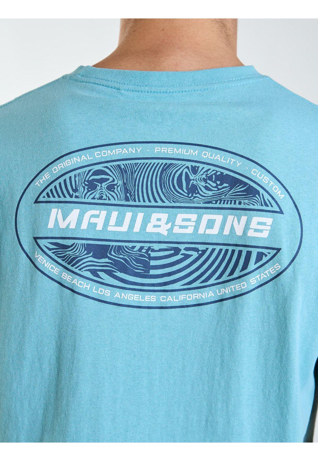 Polera MC Drift Celeste Hombre Maui and Sons-3