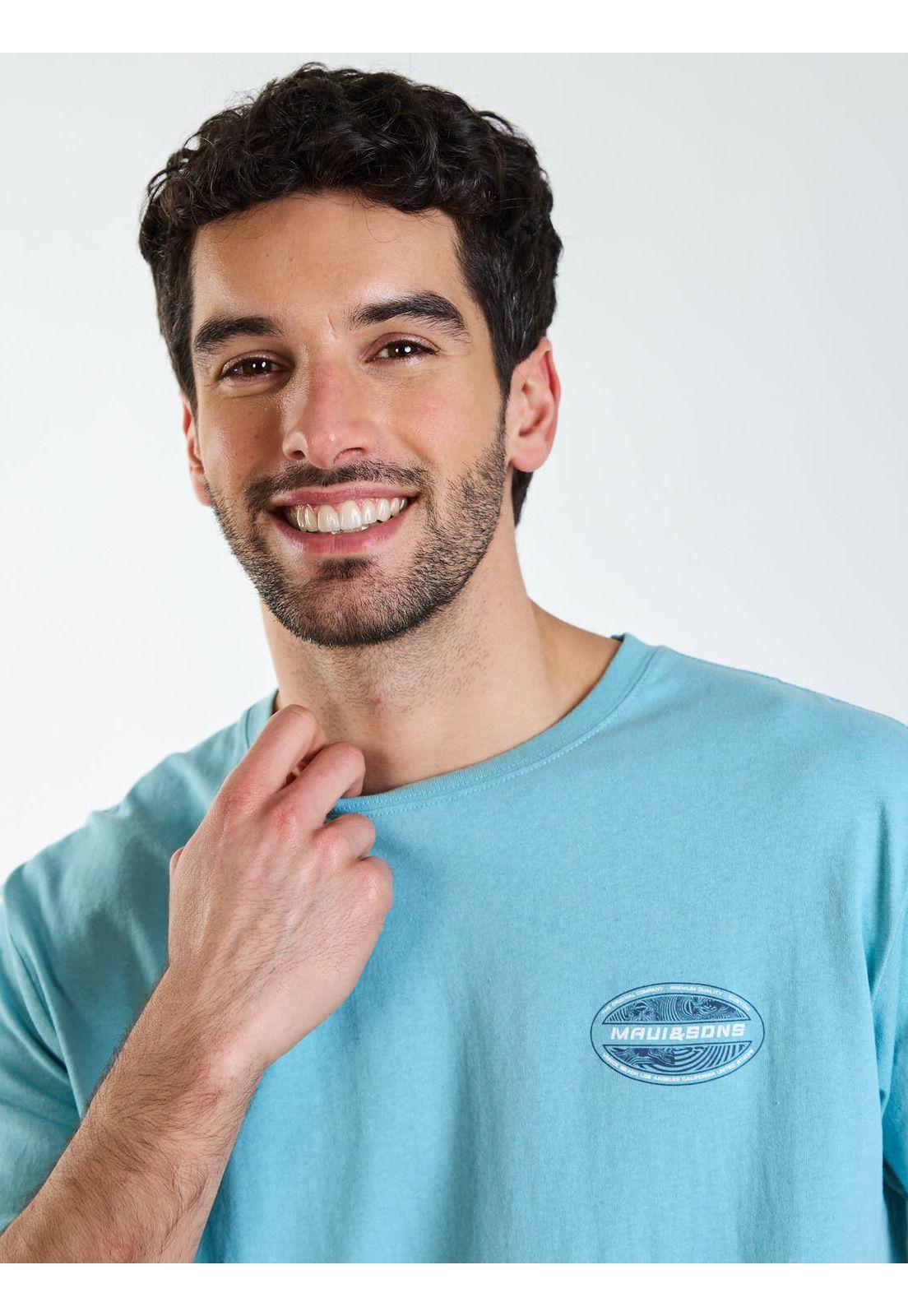 Polera MC Drift Celeste Hombre Maui and Sons-4