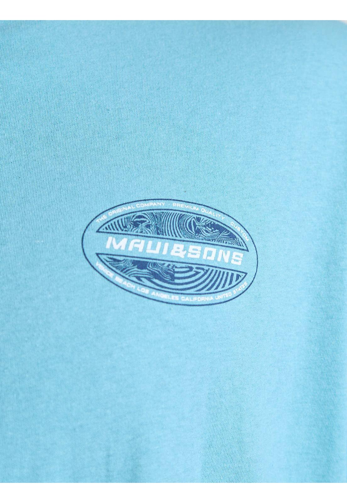 Polera MC Drift Celeste Hombre Maui and Sons-5