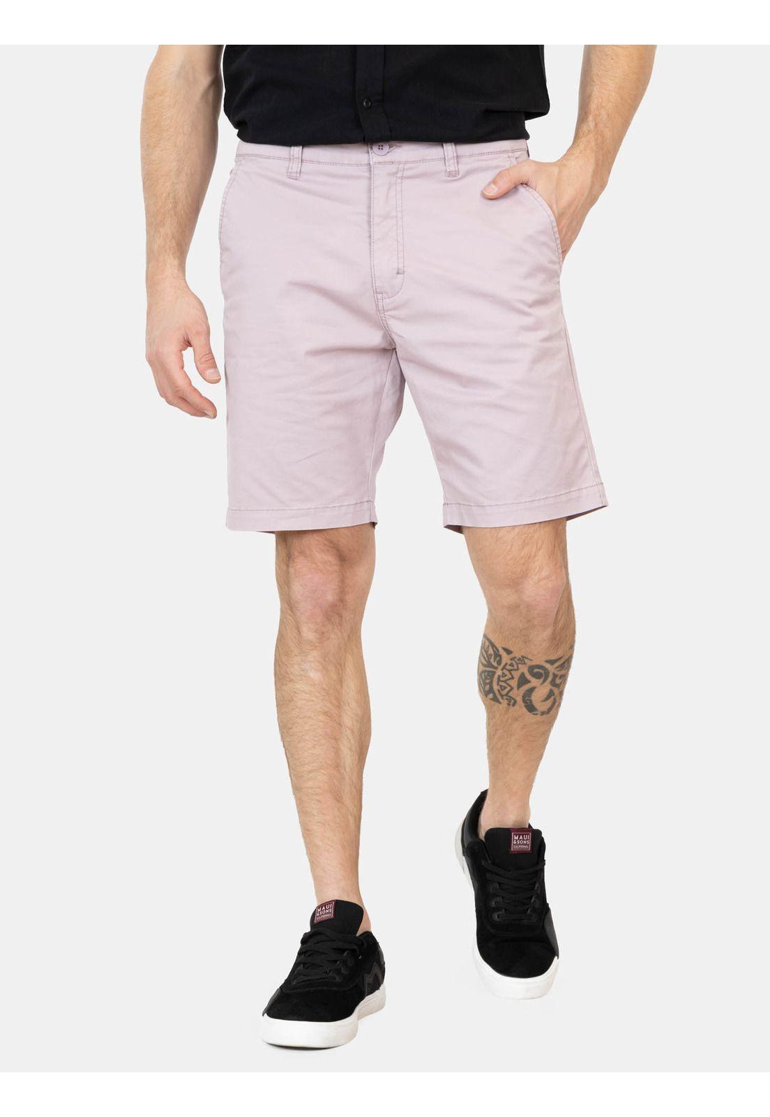 Bermuda Makoa Rosado Hombre Maui And Sons-0