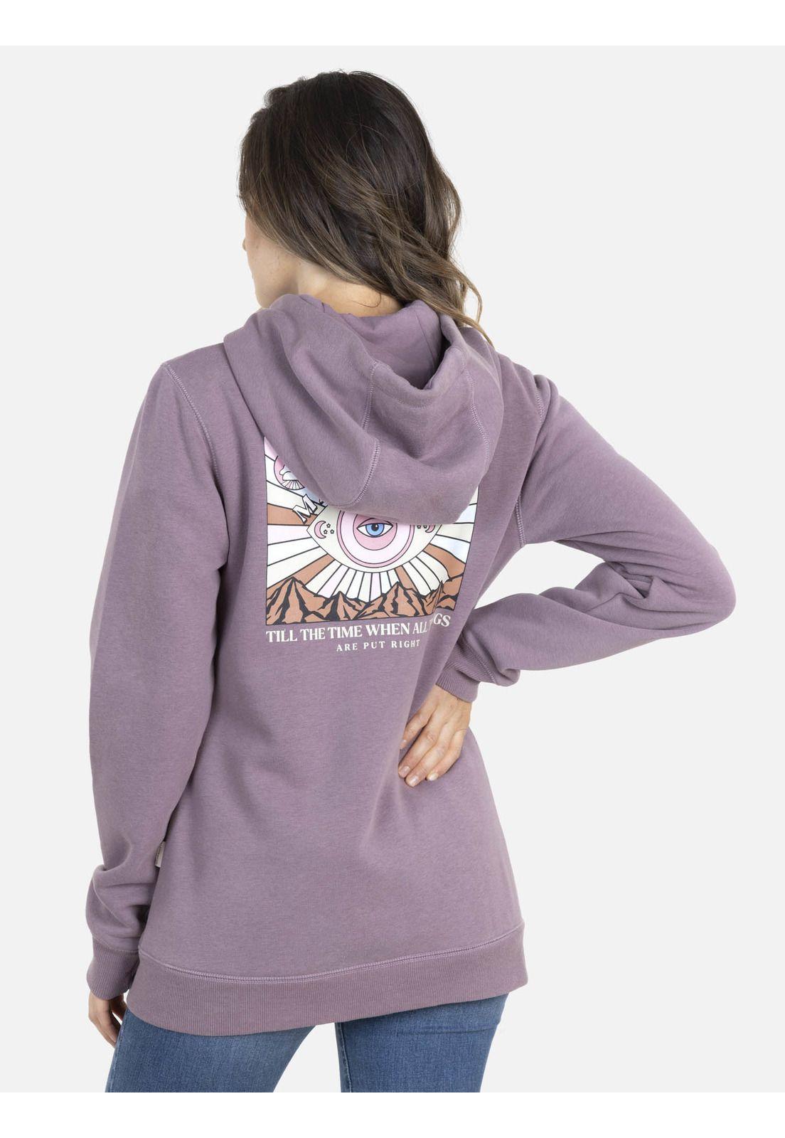 Poleron Mujer RESTORATION Morado Maui and Sons-1