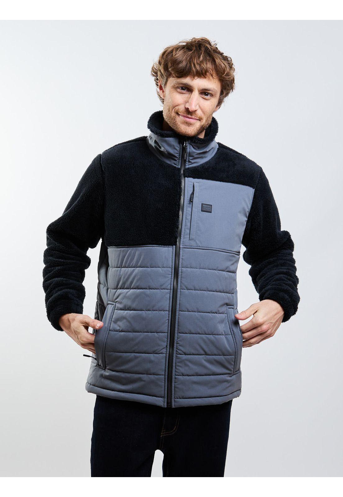 Poleron Chiporro Calyx Gris Hombre Maui And Sons-0