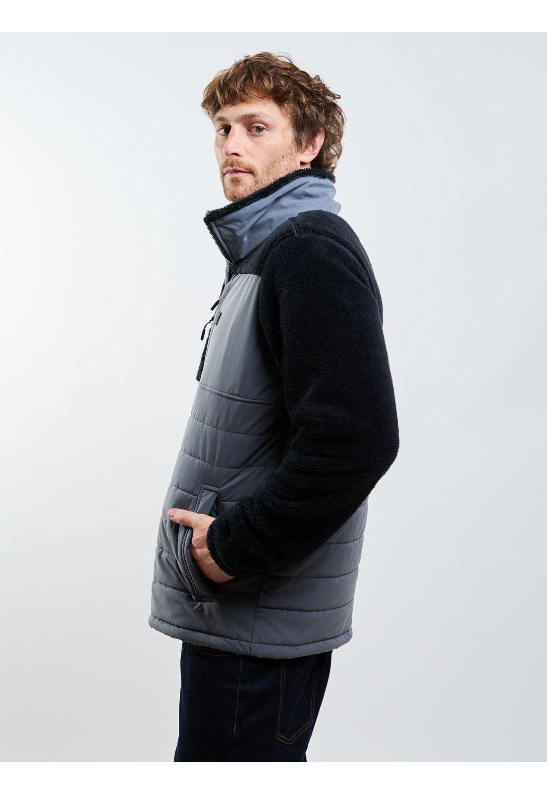 Poleron Chiporro Calyx Gris Hombre Maui And Sons-2