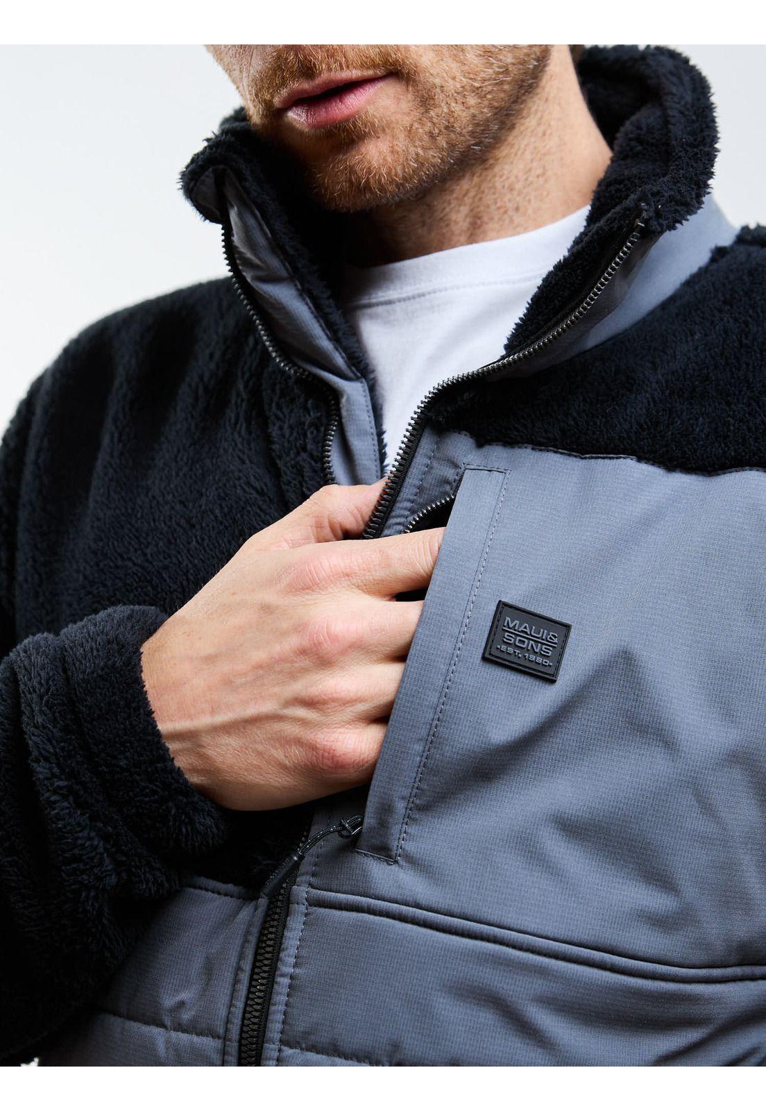 Poleron Chiporro Calyx Gris Hombre Maui And Sons-3