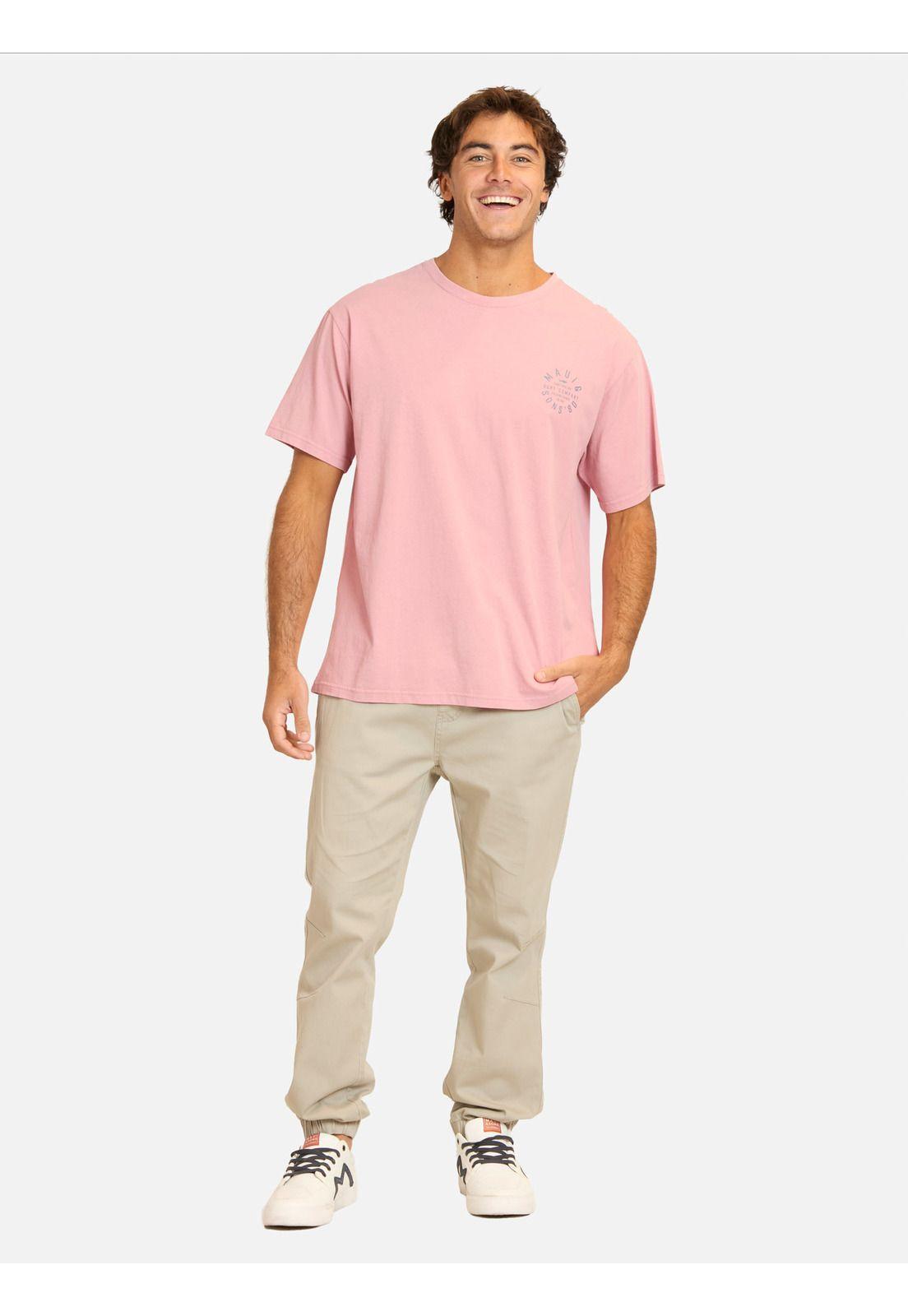 Polera MC Cokite Rosado Hombre Maui And Sons-3