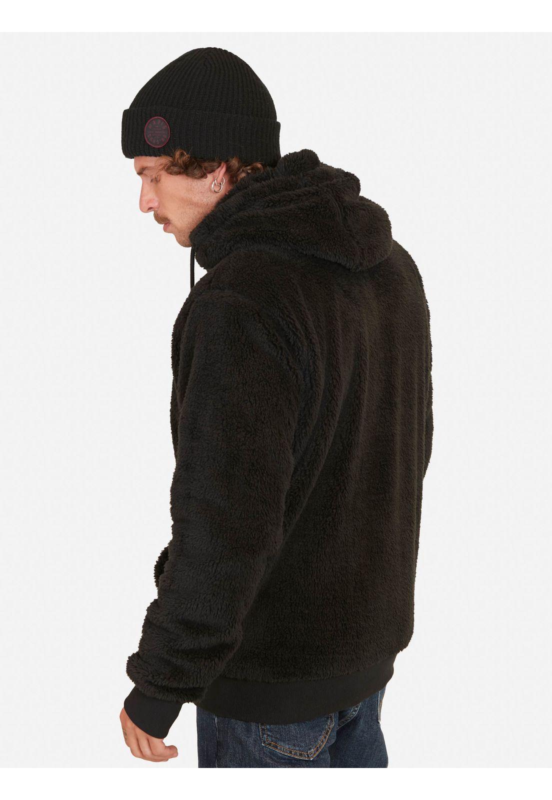 Poleron Classic Sherpa Negro Hombre Maui And Sons-2
