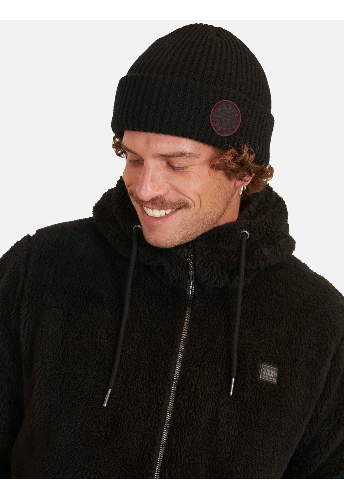 Poleron Classic Sherpa Negro Hombre Maui And Sons-3