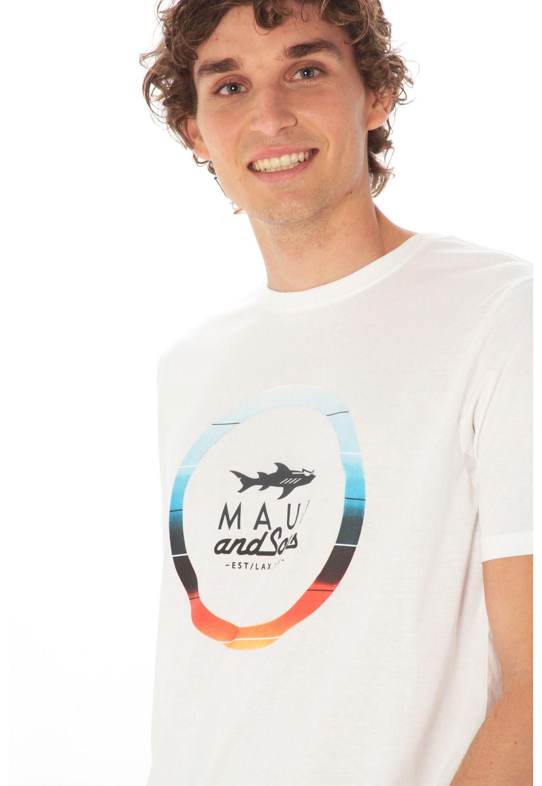 Polera Hombre 5P469-MV21 Blanco Maui and Sons-2