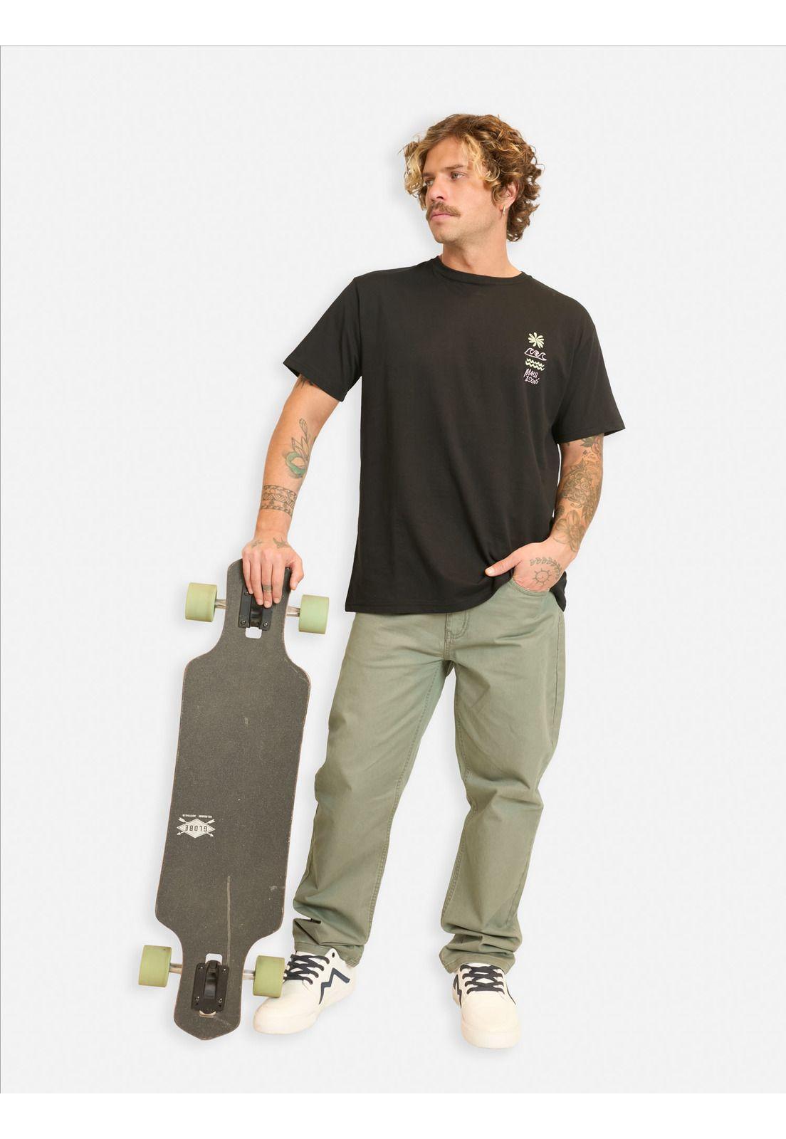 Polera MC Baniw Negro Hombre Maui And Sons-3