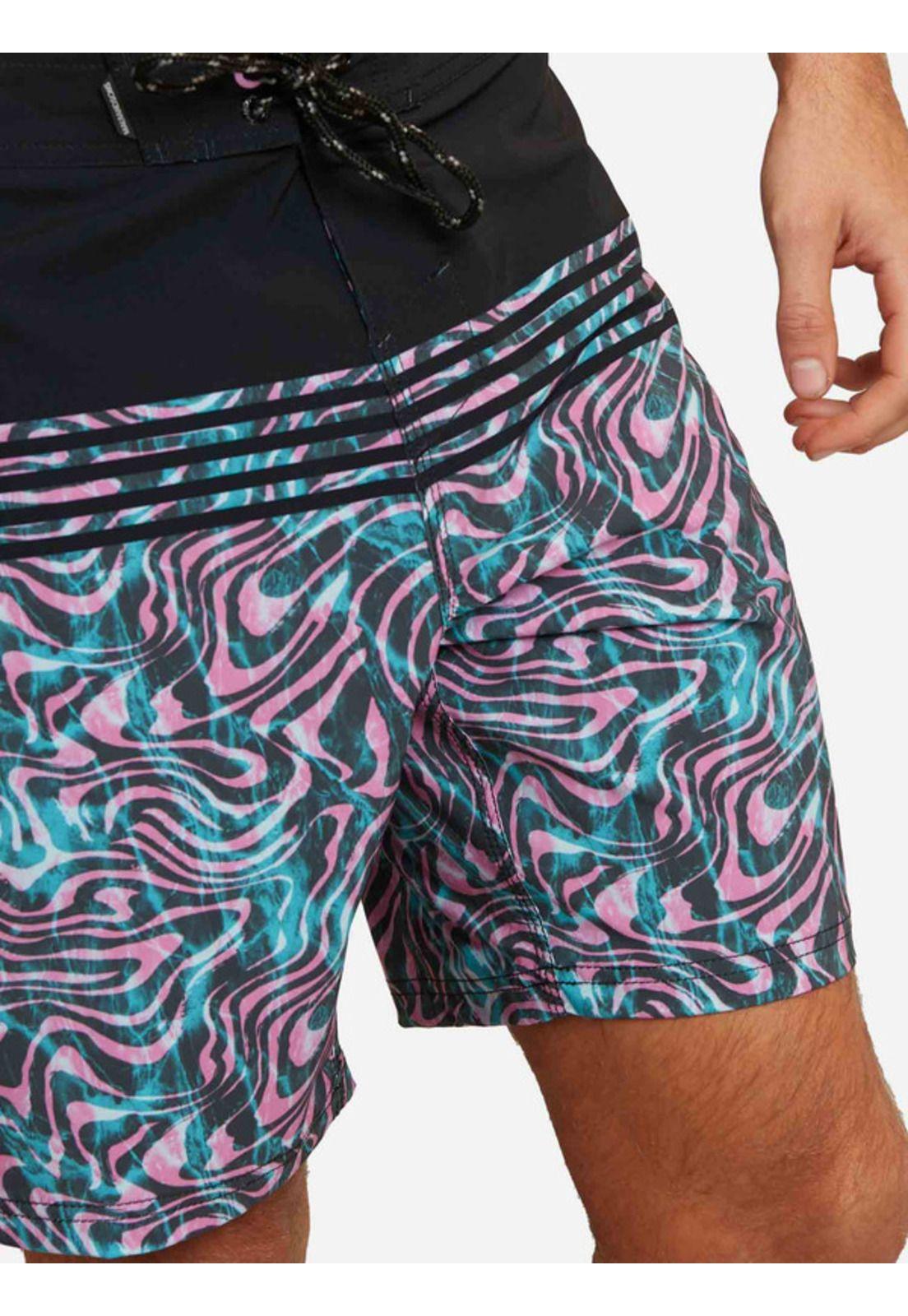Traje De Baño Stretch Psicodelic Vortex Multicolor Hombre Maui And Sons-2