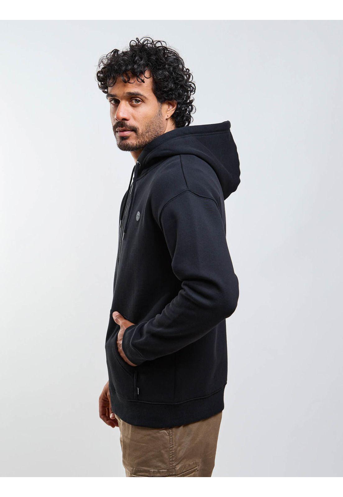 Poleron FZ Cookie Badge Negro Hombre Maui And Sons-6