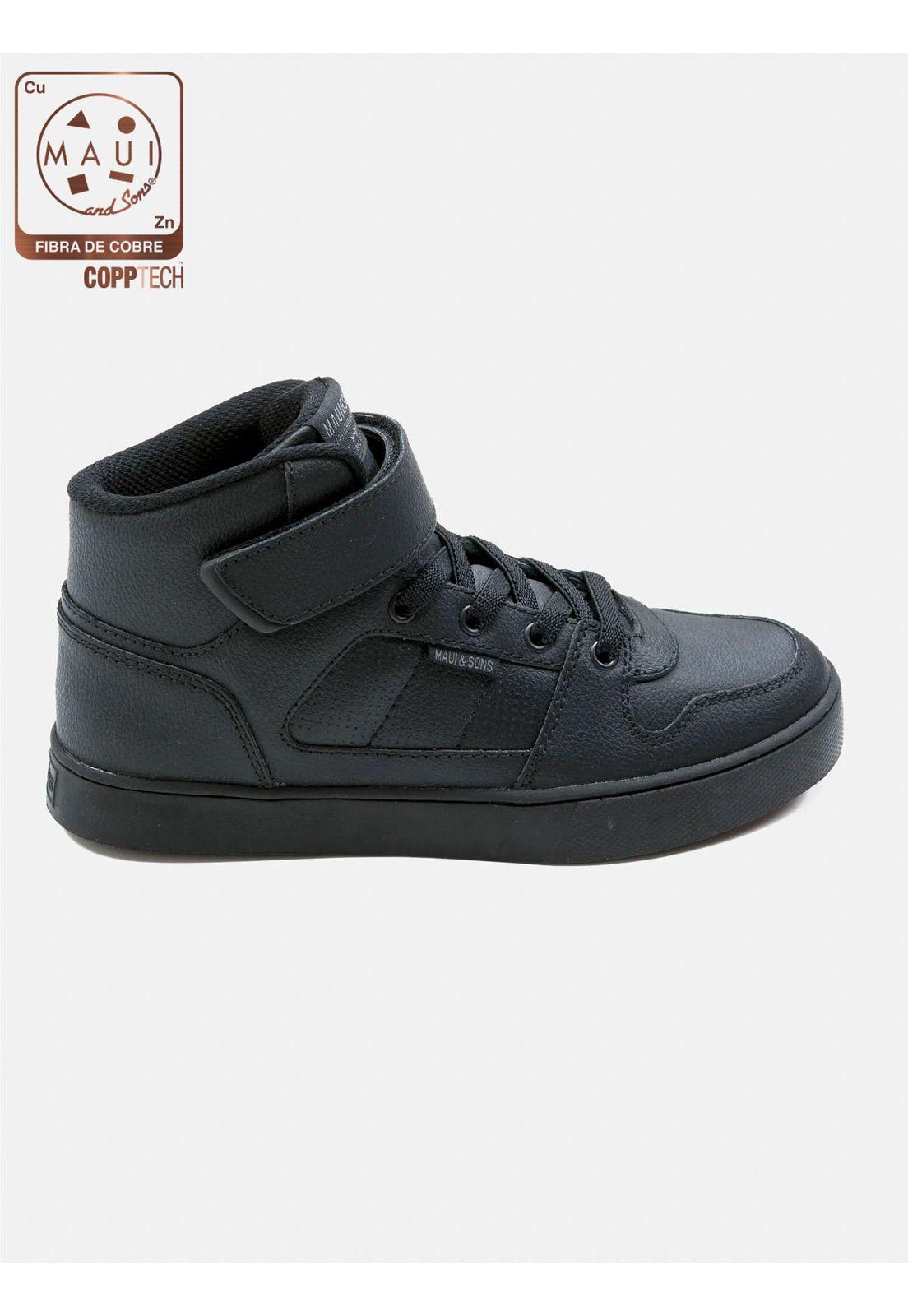 Zapatilla Escolar POKE HI Juvenil Negro Maui and Sons-1