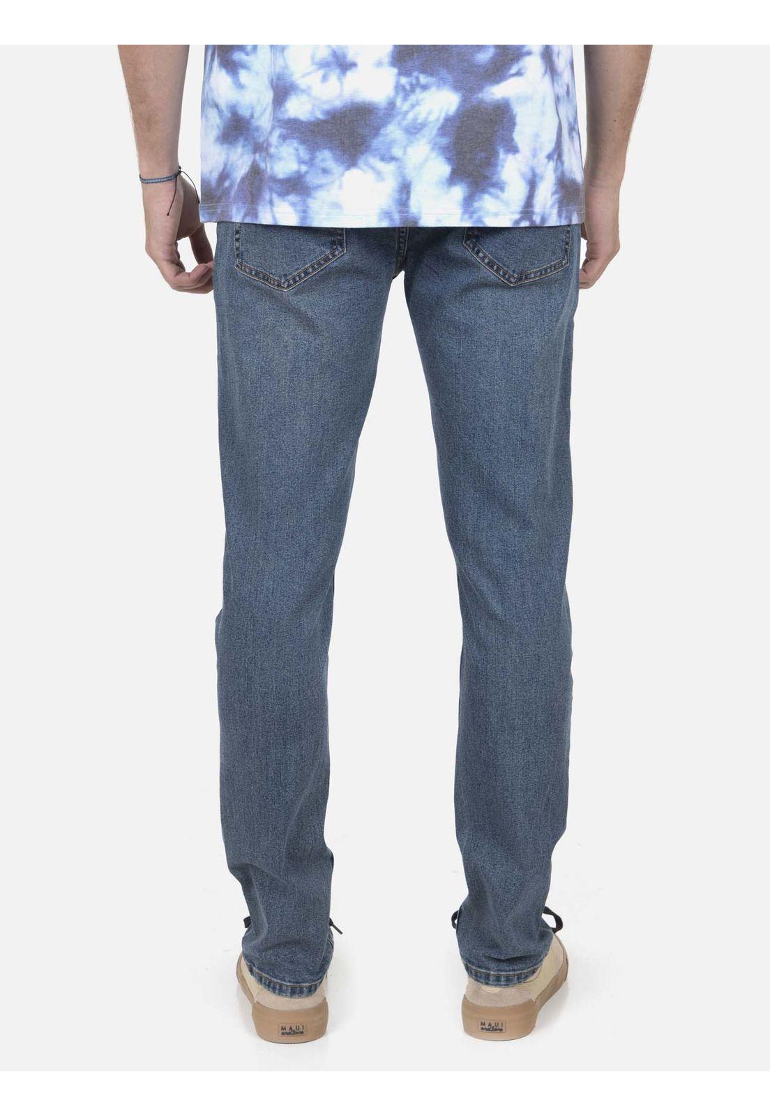 Pantalon Hombre VINTAGE INDIGO WASH Azul Maui and Sons-1