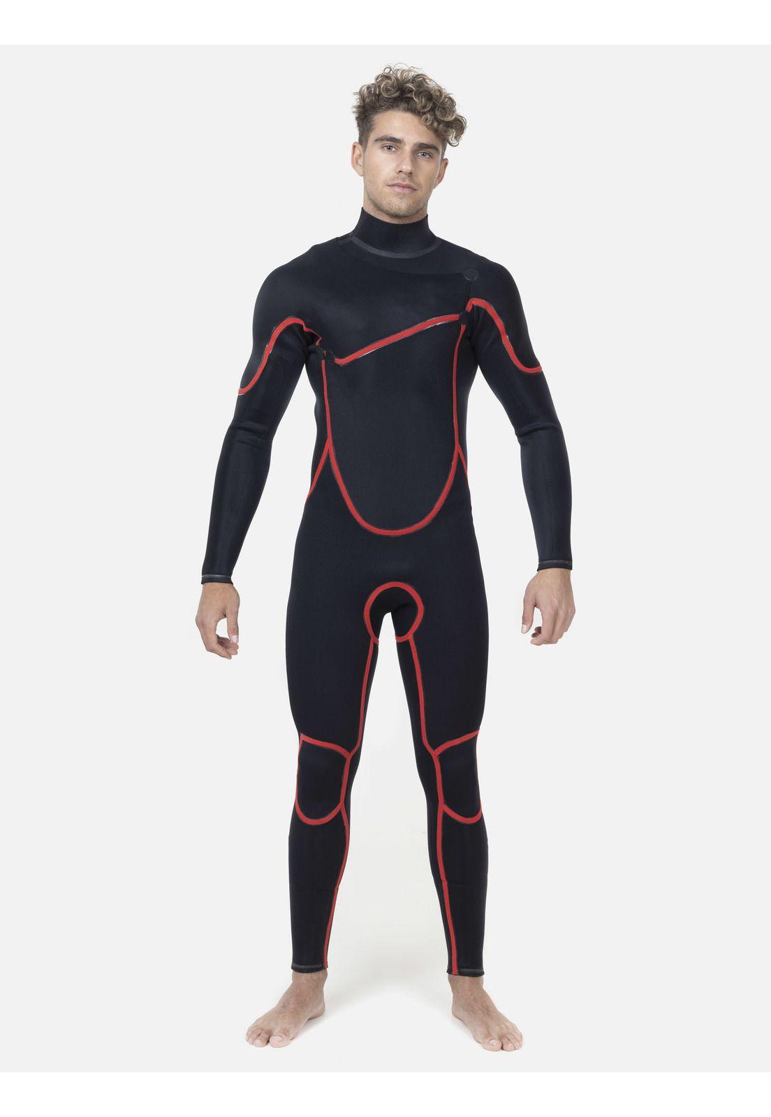 Traje Agua Hombre PUKALANI 4/3 Negro Maui and Sons-1