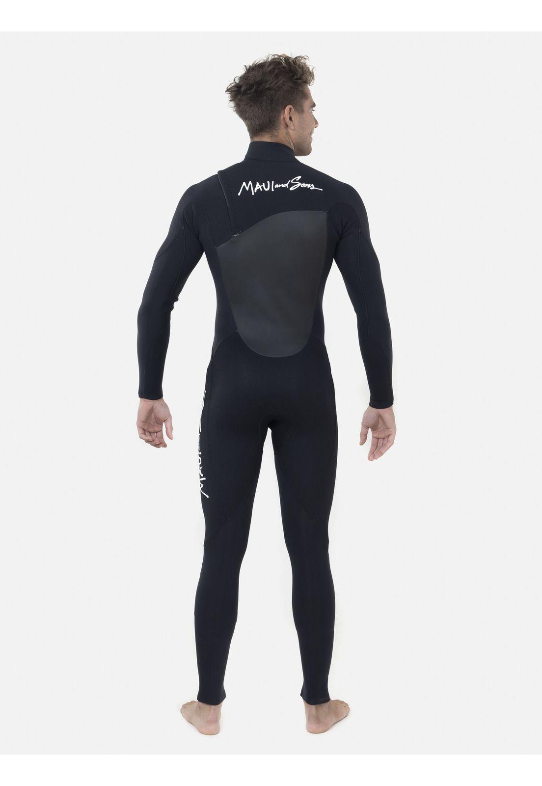 Traje Agua Hombre PUKALANI 4/3 Negro Maui and Sons-2