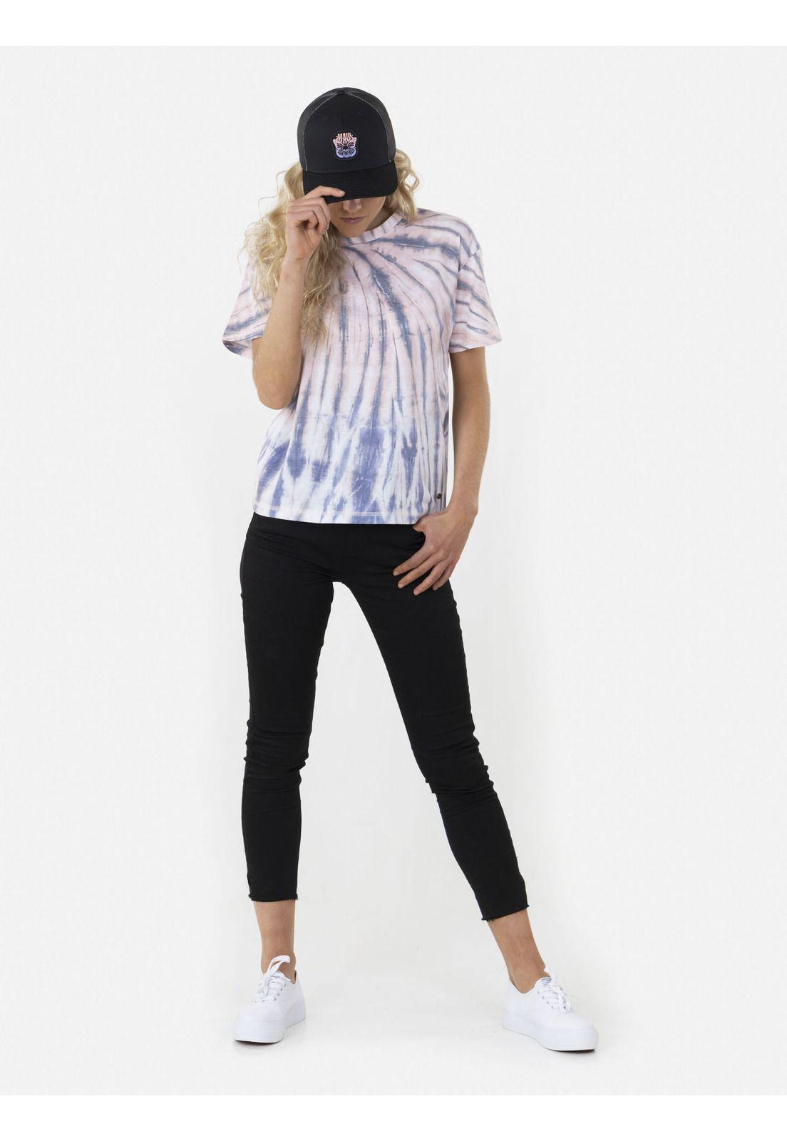 Polera SPIRAL TIE DYE Mujer Multicolor Maui and Sons-3