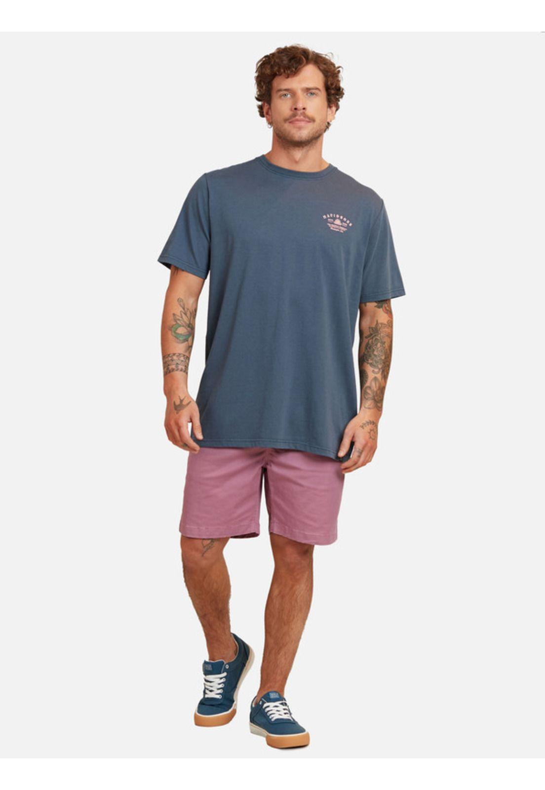 Polera Dead Vibes And Ss Tee Hombre Azul Maui And Sons-3