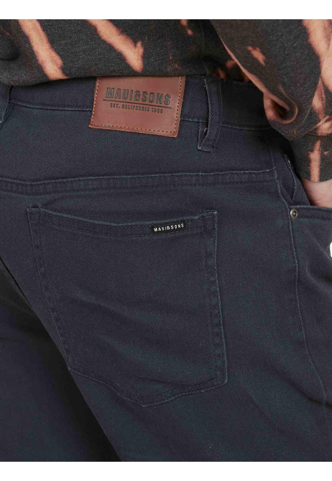 Pantalon 5N158 Hombre Azul Oscuro Maui and Sons-2