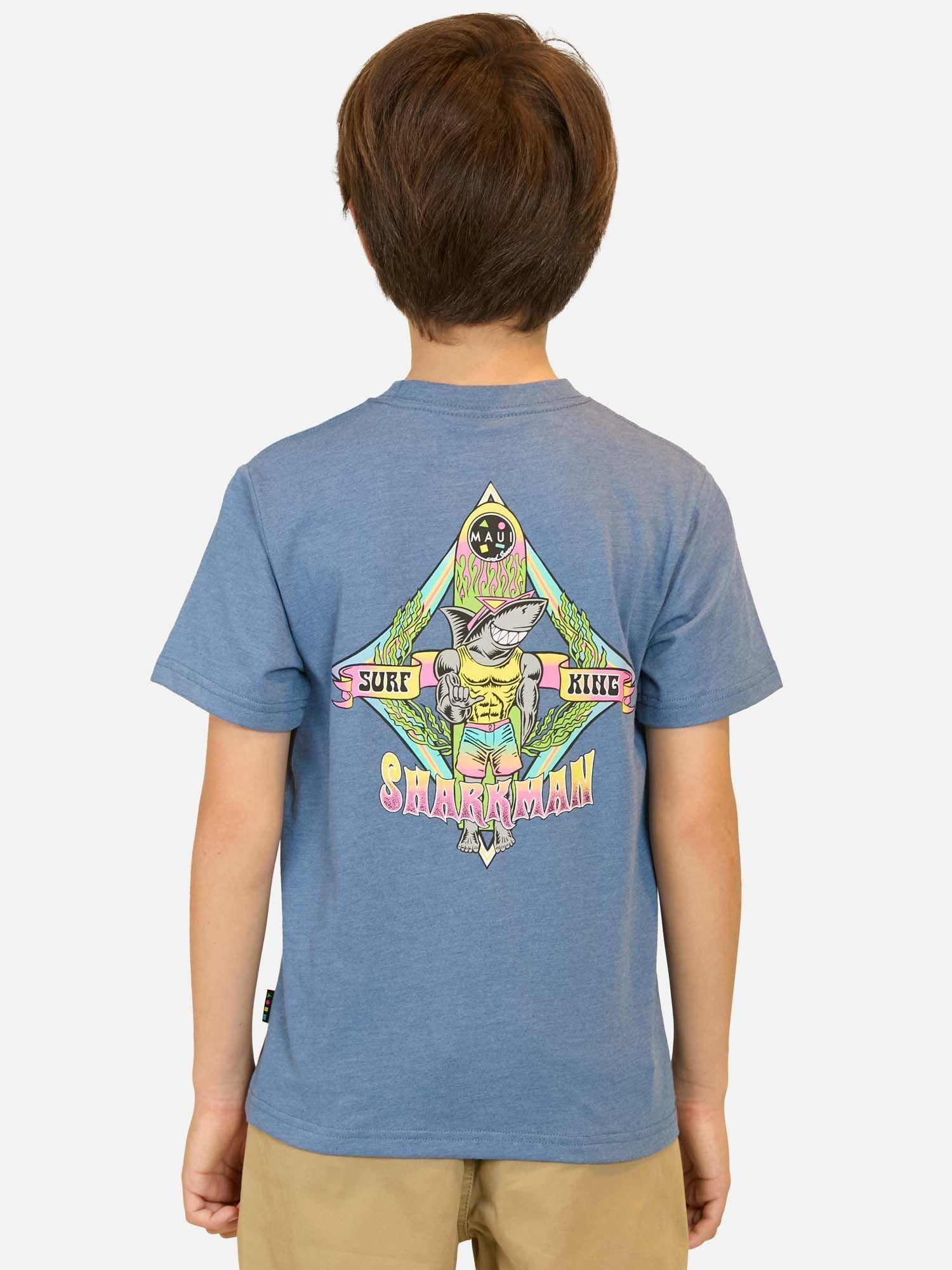 Polera MC Sharkman Celeste Niño Maui And Sons-1