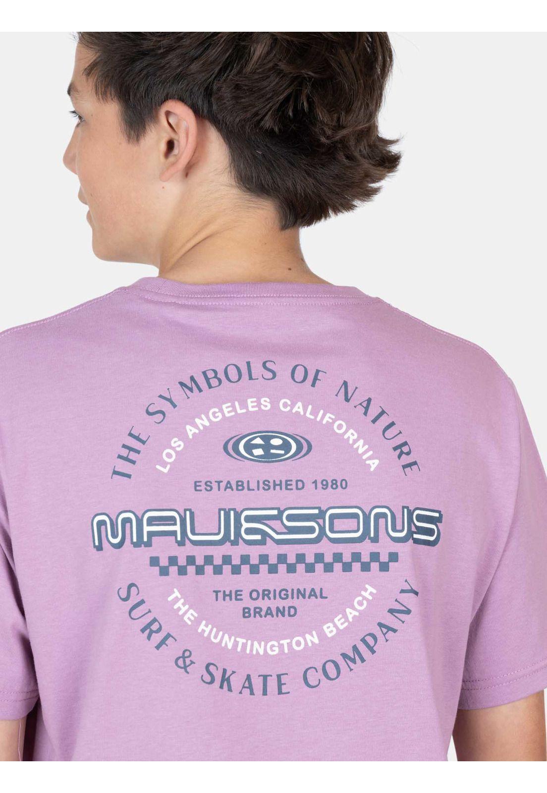 Polera MC OrillaBeat Burdeo Infantil Maui And Sons-1