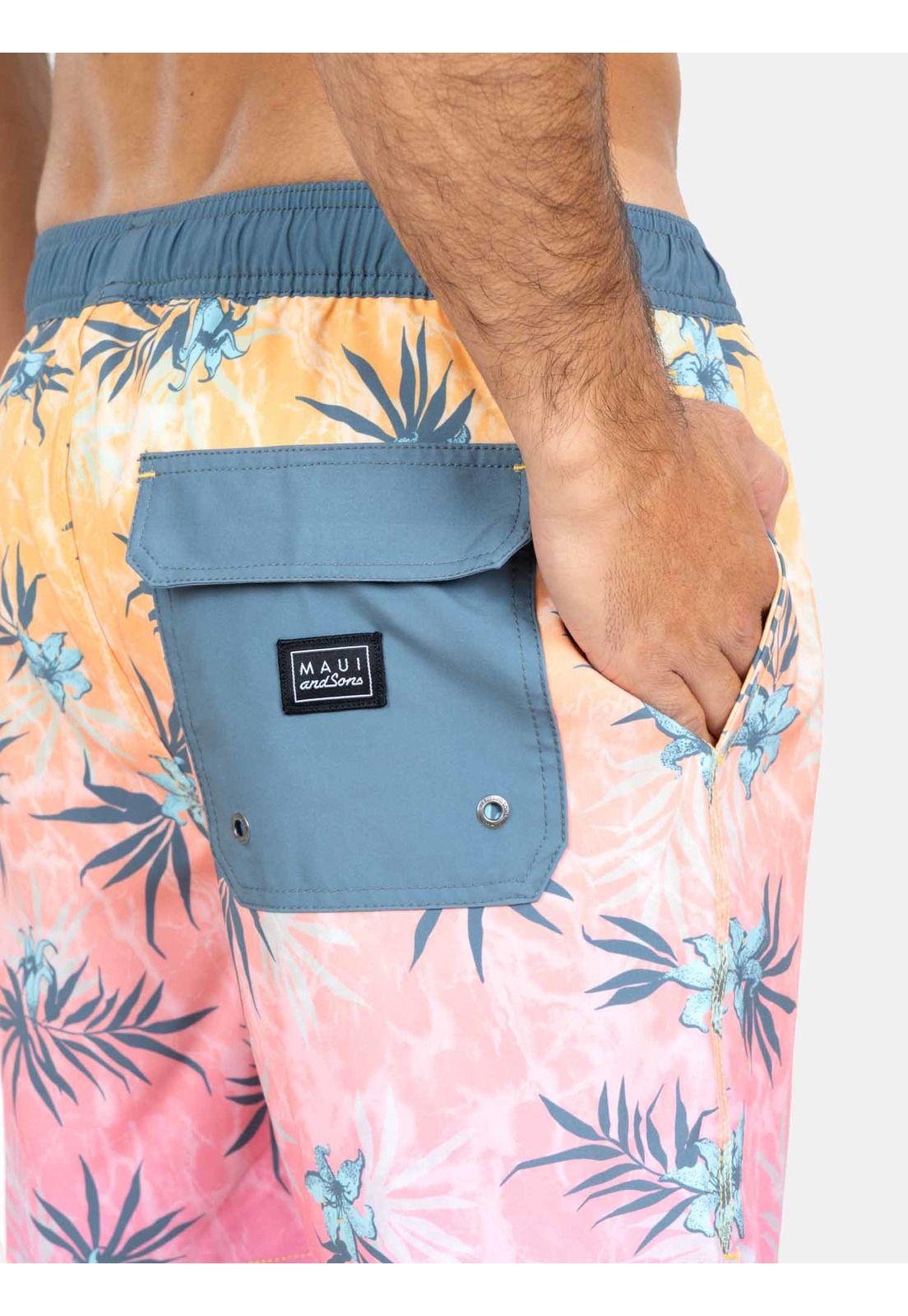 Traje De Baño Reef Explorer Negro Hombre Maui And Sons-2