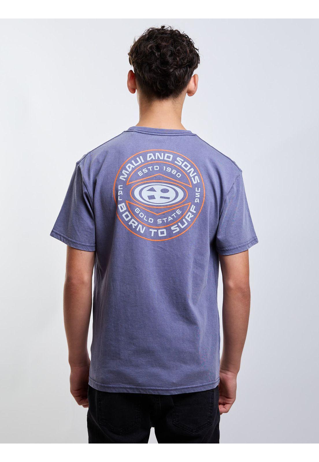 Polera MC Luca Azul Infantil Maui And Sons-1