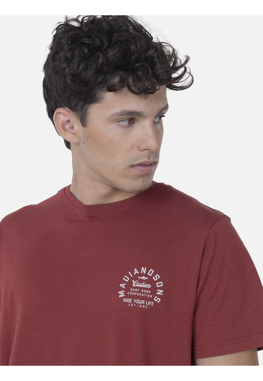 Polera Hombre CUSTOM. SS TEE Rojo Maui and Sons-2