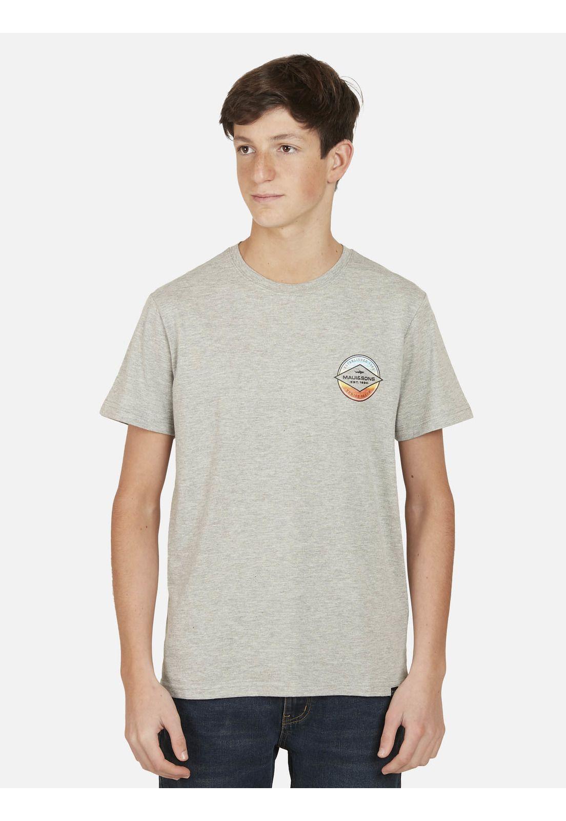 Polera SHIELD SUNSET Juvenil Gris Maui and Sons-0