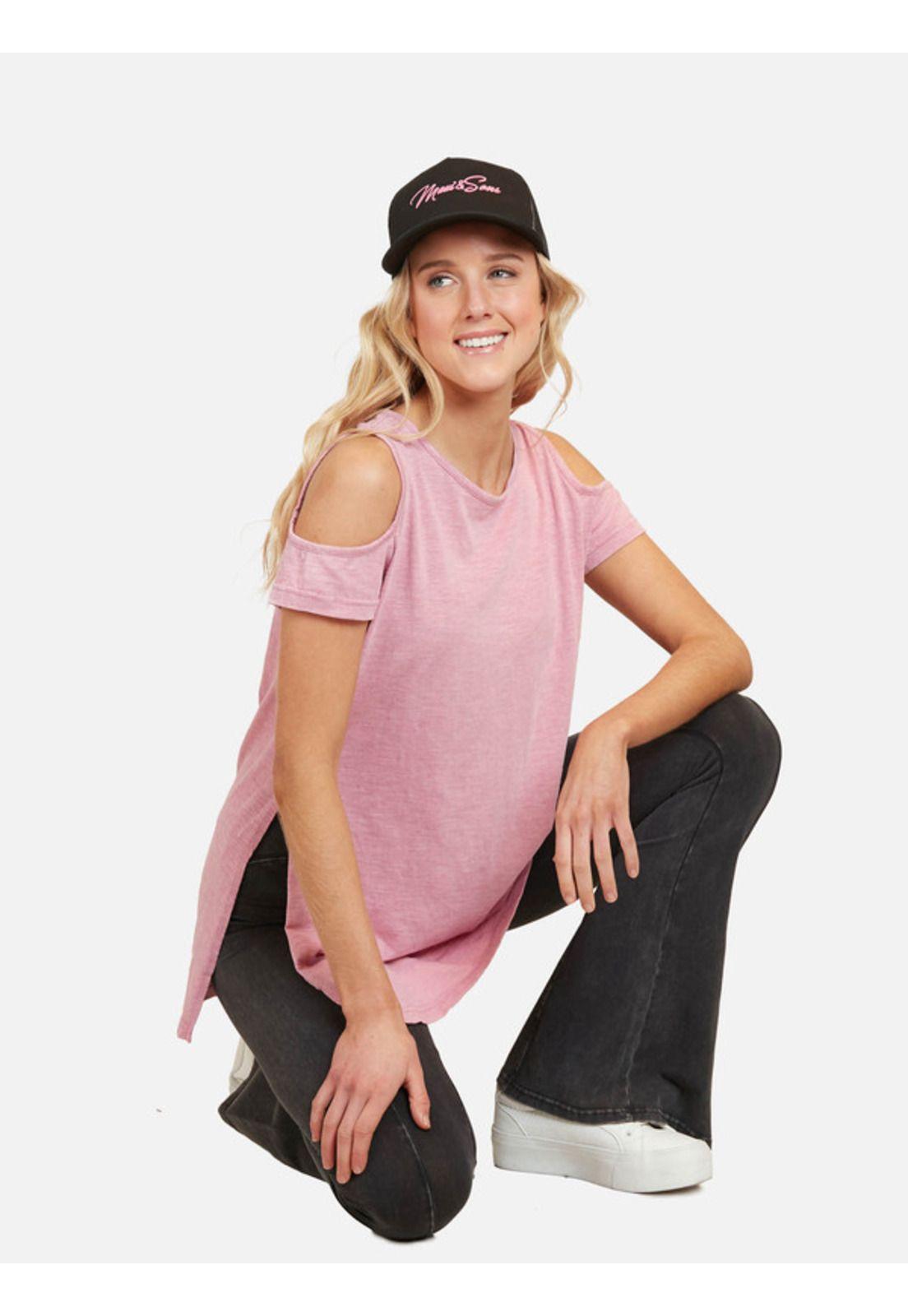 Polera Beach Mood Mujer Rosado Maui And Sons-3