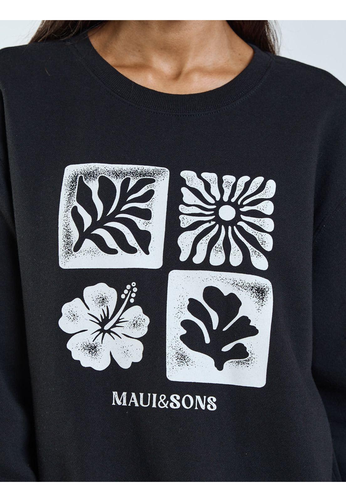 Poleron CR Dalia Negro Mujer Maui and Sons-5