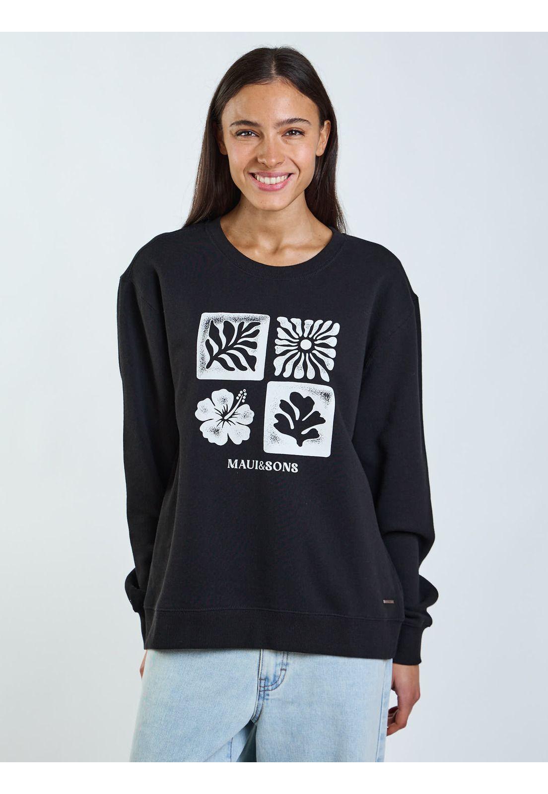 Poleron CR Dalia Negro Mujer Maui and Sons-6